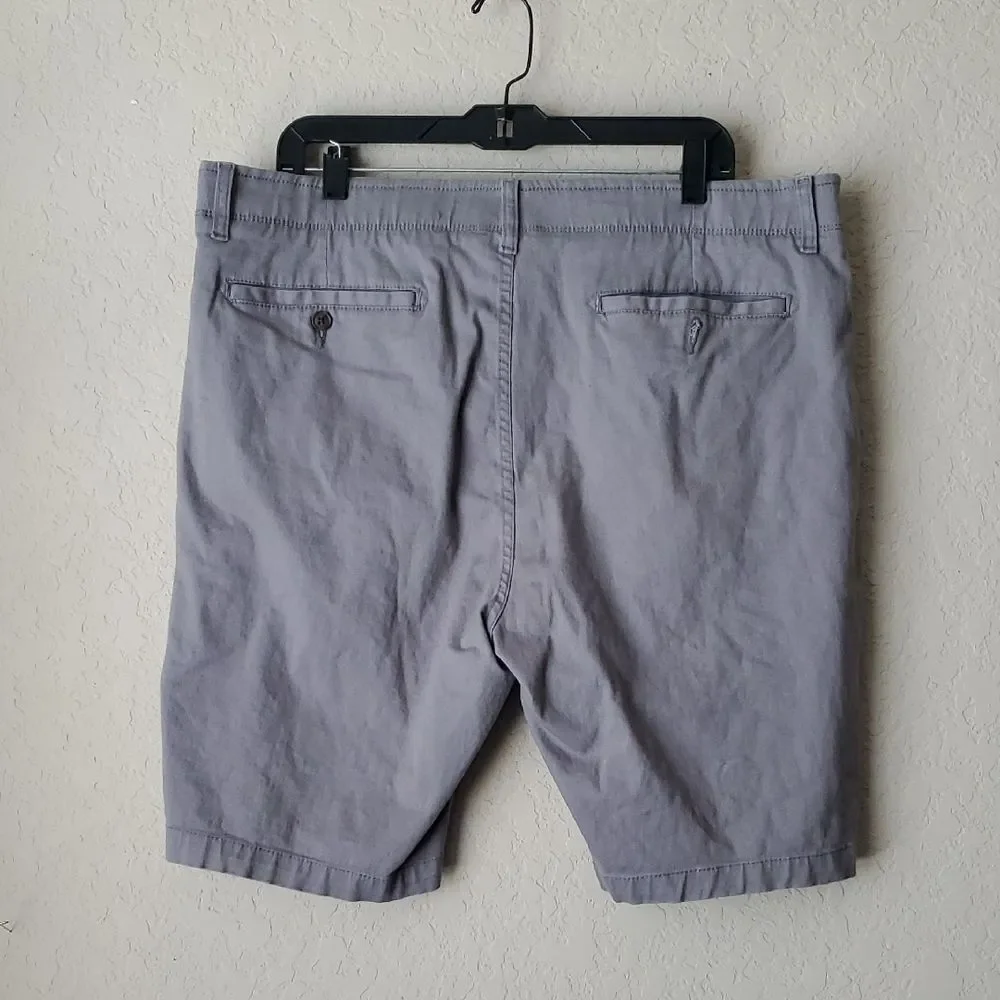 Iron Flex Men's Casual Chino Shorts Gray Size 38 - Stretch Performance Summer
